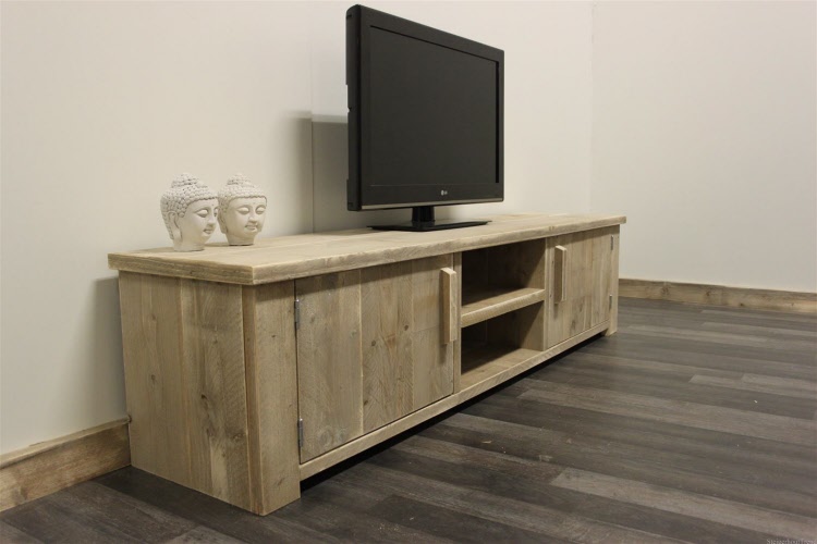Spiksplinternieuw Steigerhouten TV-meubel Huizen RO-64