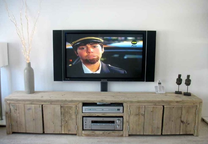 Mooie vrouw Autonoom helpen Steigerhouten TV-meubel Zutphen